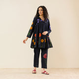 At The Florist's Cotton Co-ord Set - Black