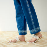 Dewdrop Cotton Co-ord Set - Indigo Blue