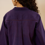 Sunflower Slub Cotton Co-ord Set - Violet