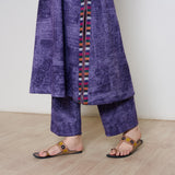 Banjara Woollen Hand Embroidered Kurta Set - Violet