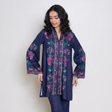 Rosy Woollen Coord Set - Violet