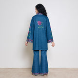 Rosy Woollen Coord Set - Transformative Teal