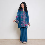 Rosy Woollen Coord Set - Transformative Teal