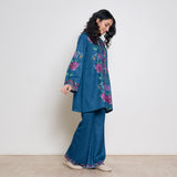 Rosy Woollen Coord Set - Transformative Teal