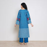 Evermore Woollen Hand Embroidered Kurta Set - Transformative Teal