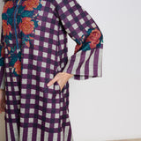 Evermore Woollen Hand Embroidered Kurta - Cherry Lacquer
