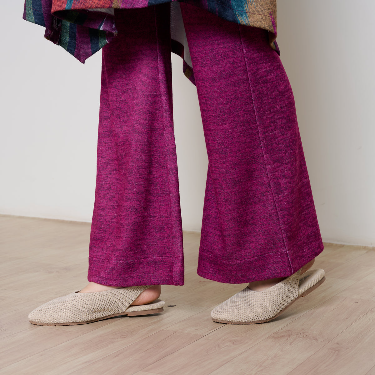 Autumn Woollen Coord Set - Black & Multicolour