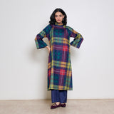 Notebook Woollen Kurta Set - Multicolour