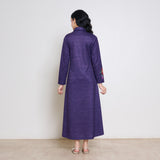 Orchid Woollen Statement Dress - Violet