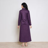 Orchid Woollen Statement Dress - Cherry Lacquer