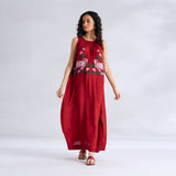 Surbhi Shantoon Maxi Dress - Blood Red