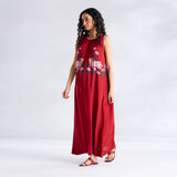 Surbhi Shantoon Maxi Dress - Blood Red