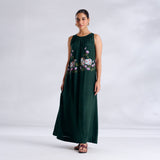 Surbhi Shantoon Maxi Dress - Emerald Green