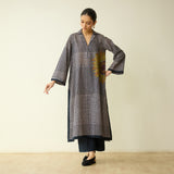 Sunday Slub Cotton Kurta - Charcoal