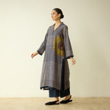 Sunday Slub Cotton Kurta - Charcoal
