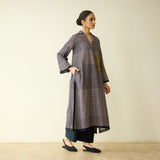 Sunday Slub Cotton Kurta - Charcoal