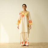 Masakali Slub Cotton Farsi Set - Turmeric Yellow