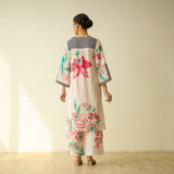 Dil Slub Cotton Hand Embroidered Kurta Set - Butter White