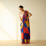 Shabana Retro Prestitched Kota Doria Saree - Multicolour