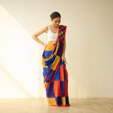 Shabana Retro Prestitched Kota Doria Saree - Multicolour