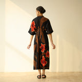 June Slub Cotton Dress - Black