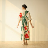 June Slub Cotton Dress - Cream White