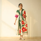 June Slub Cotton Dress - Cream White