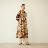 Abha Slub Cotton Kurta - Earthy Brown