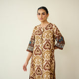Abha Slub Cotton Kurta - Earthy Brown