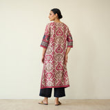 Abha Slub Cotton Kurta - Earthy Pink