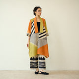 Mix and Match Slub Cotton Shrug Set - Tangerine & Heena