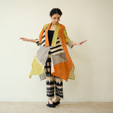 Mix and Match Slub Cotton Shrug Set - Tangerine & Heena