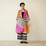 Mix and Match Slub Cotton Shrug Set - Tangerine & Candy Pink