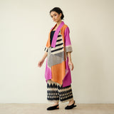 Mix and Match Slub Cotton Shrug Set - Tangerine & Candy Pink