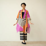 Mix and Match Slub Cotton Shrug Set - Tangerine & Candy Pink