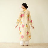 Summer Joy Mulmul Cotton Everyday Kurta - Butter Yellow