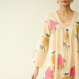 Summer Joy Mulmul Cotton Everyday Kurta - Butter Yellow
