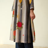 Lazy Summers Mulmul Cotton Kurta - Black