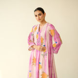 Lazy Summers Mulmul Cotton Kurta - Mulberry Purple
