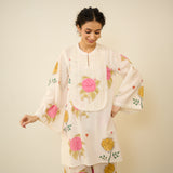 Dilruba Semi Festive Mulmul Cotton Salwar Set - Ivory