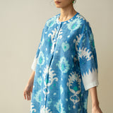 Lovey Dovey Elevated Cotton Slub Coord Set - Blue Lagoon