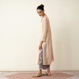 Suvarna Chanderi Kurta Set - Milky White