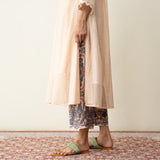 Suvarna Chanderi Kurta Set - Milky White