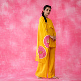Champakali Statement Modal Palazzo Set - Haldi