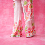 Chameli Statement Modal Palazzo Set - Cloudy Pink