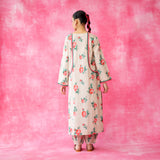 Reena Mulmul Cotton Kurta Set - Beige