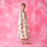 Reena Mulmul Cotton Kurta Set - Beige