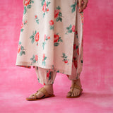 Reena Mulmul Cotton Kurta Set - Beige