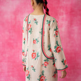 Reena Mulmul Cotton Kurta Set - Beige