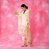 Chameli Statement Modal Palazzo Set - Butter Yellow